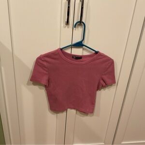 Zara Mauve Crop Top